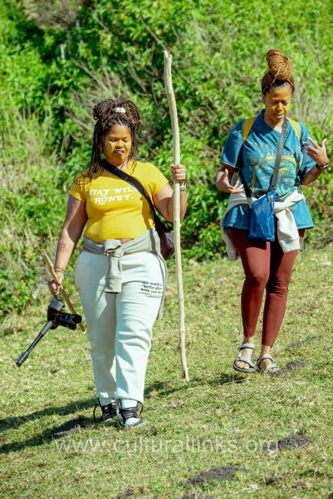 Alex and LaShay hiking